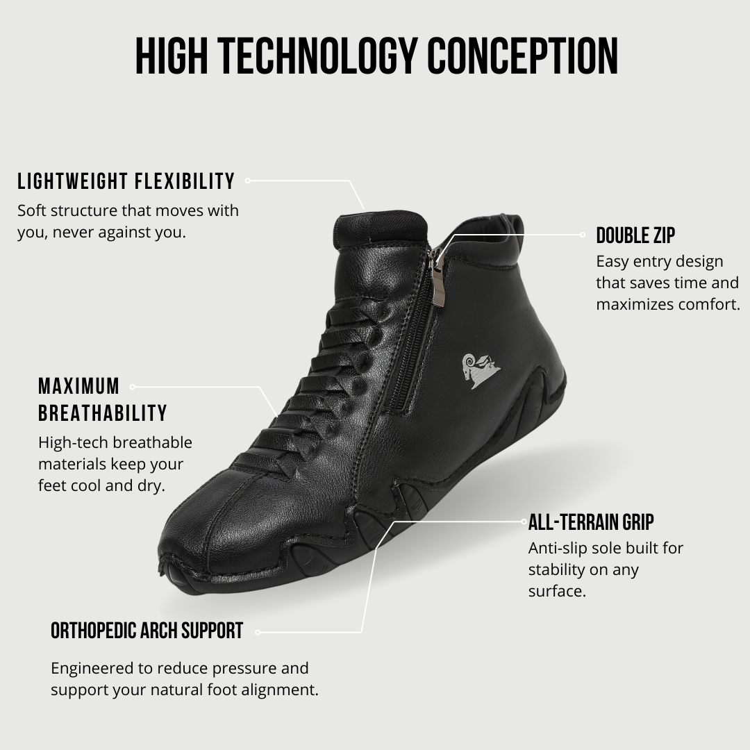 VogBeck 2.0 – Zapatos Ortopédicos Transpirables con Doble Cierre Confort