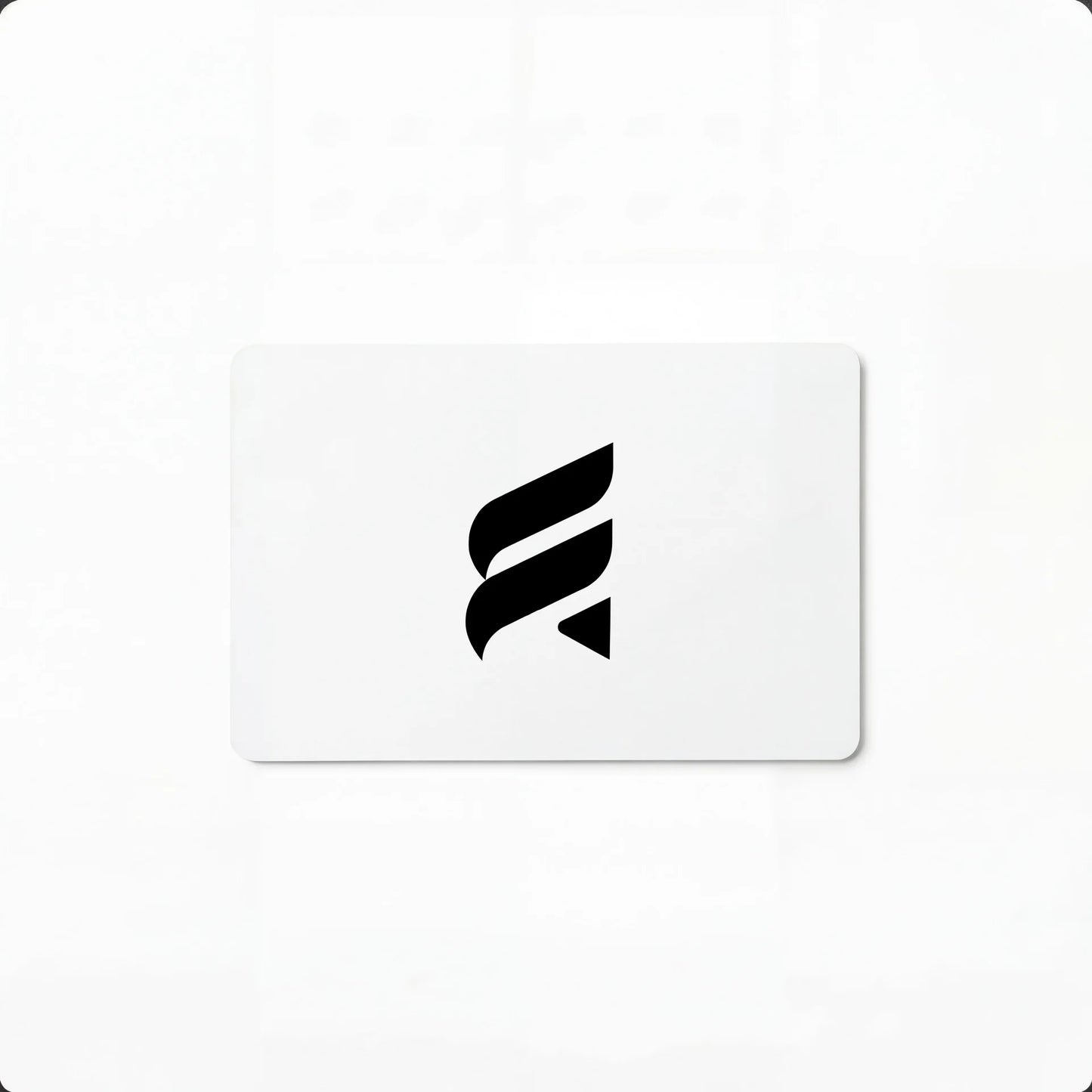 بطاقة هدايا بيضاء